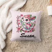 Charming Sakura Bunny Throw Kissen (Decke)