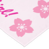 Charming Sakura Bunny Tischdecke (Schrägansicht)