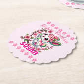 Charming Sakura Bunny Untersetzer (angewinkelt)