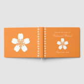 Charming Sakura im Orange Gästebuch (Voll)