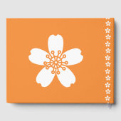 Charming Sakura im Orange Gästebuch (Rückseite)