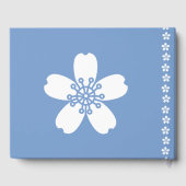Charming Sakura in Periwinkle Gästebuch (Rückseite)