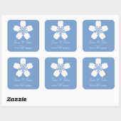 Charming Sakura in Periwinkle Sticker (Blatt)