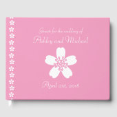 Charming Sakura in Petal Pink Gästebuch (Vorderseite)