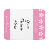 Charming Sakura in Petal Pink Rett-the-Date Magnet (Horizontal)