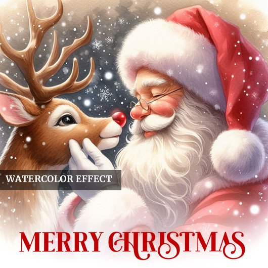 Charming Santa Claus Rudolph Personalized Kids Gif Puzzle