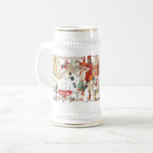 Charming Scandinavian Folk Christmas  Bierglas (Vorderseite Links)