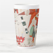 Charming Scandinavian Folk Christmas  Milchtasse (Vorderseite)