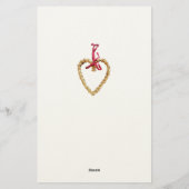 Charming Scandinavian Folk Christmas Wallpaper – V Briefpapier (Rückseite)