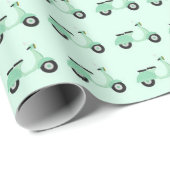 Charming Scooter Parade Geschenkpapier (Rolleneckpunkt)