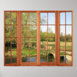 Charming Serene English Cotswolds Landschaft Poster