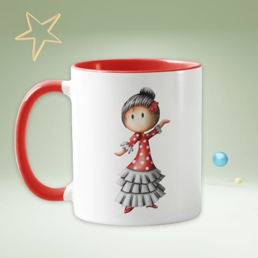 Charming Sevillana Flamenco Spanischer Tänzer Tasse