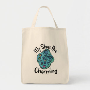 Charming Shoes Collectiable Cartoon Motto Design Tragetasche