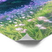 Charming Shrine unter dem Kirschblossom Poster (Ecke)