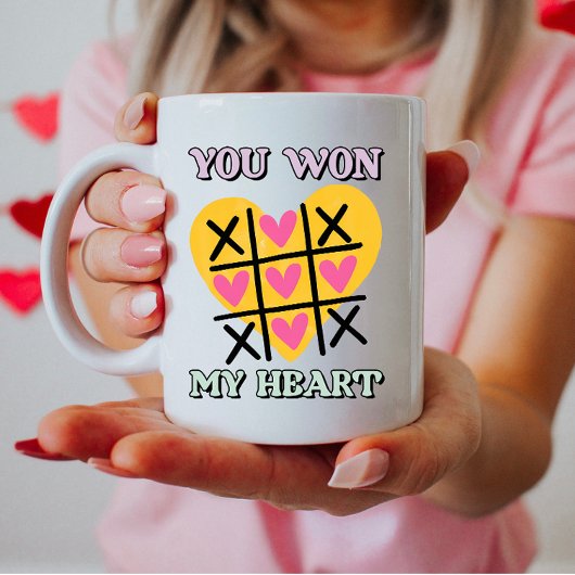 Charming Sie gewinnen mein Herz Kaffeetasse