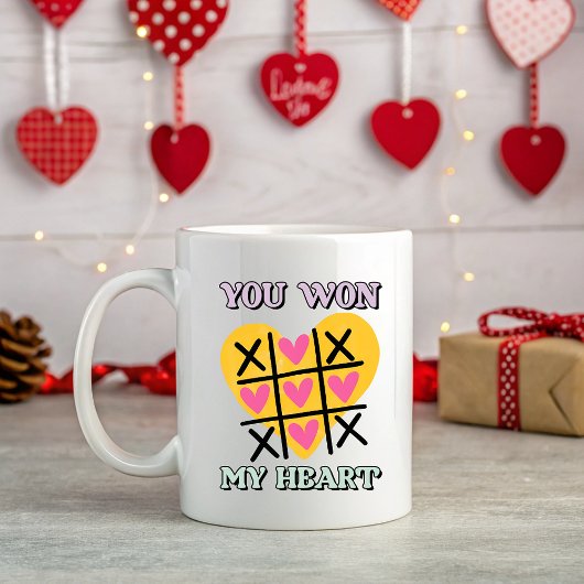 Charming Sie gewinnen mein Herz Kaffeetasse