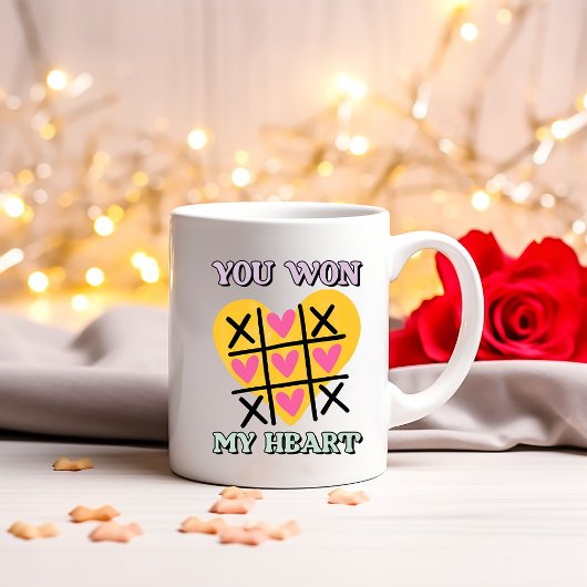 Charming Sie gewinnen mein Herz Kaffeetasse