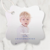 Charming Simple Boy Foto Confirmation Geschenkanhänger (Vorderseite)