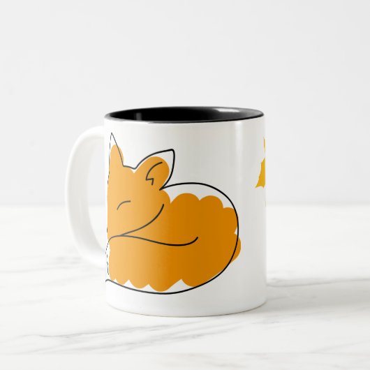 Charming Sleeping Fox Tasse (Vorderseite Links)