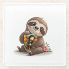 Charming Sloth Glasuntersetzer