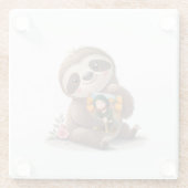 Charming Sloth Glasuntersetzer (Rückseite)