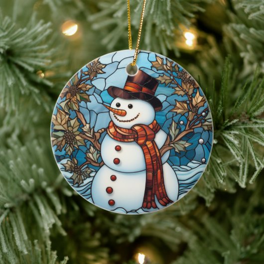 Charming Snowman Festglass Weihnachtsschmuck (Baum)