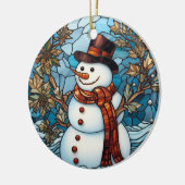 Charming Snowman Festglass Weihnachtsschmuck (Links)