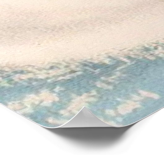 Charming Snowmen Couple Poster (Ecke)