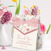 Charming Soft Pastel Boho Floral Baby Dusche Geschenkschachtel