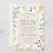 Charming Spring  Floral Mother’s Day Brunch Einladung (Vorderseite)