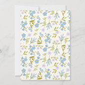 Charming Spring  Floral Mother’s Day Brunch Einladung (Rückseite)