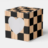 Charming Square Checkers Heart Mark Design Geschenkschachtel (Vorderseite)