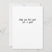 Charming St. Patrick’s Day Cat & Pot of Gold Flat Karte (Rückseite)
