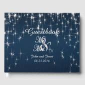 Charming Star Struck Wedding Gästebuch (Vorderseite)