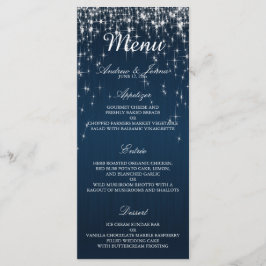 Charming Star Struck Wedding - Menü Menükarte