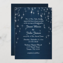 Charming Star Struck Wedding | Navy Blue