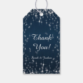 Charming Star Struck Wedding | Navy Blue Geschenkanhänger