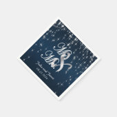 Charming Star Struck Wedding | Navy Blue Serviette (Ecke)