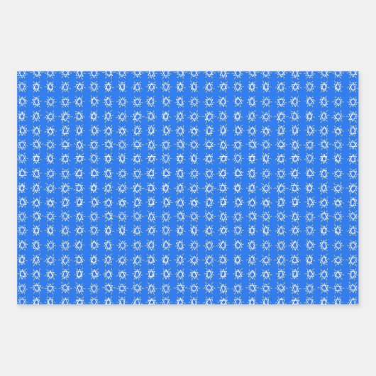 Charming Star von David Jewish Bar Mitzvah Hannuka Geschenkpapier Set (Vorderseite 3)