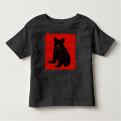 Charming Story Book Black Bar Cub Kleinkind T-shirt (Vorderseite)