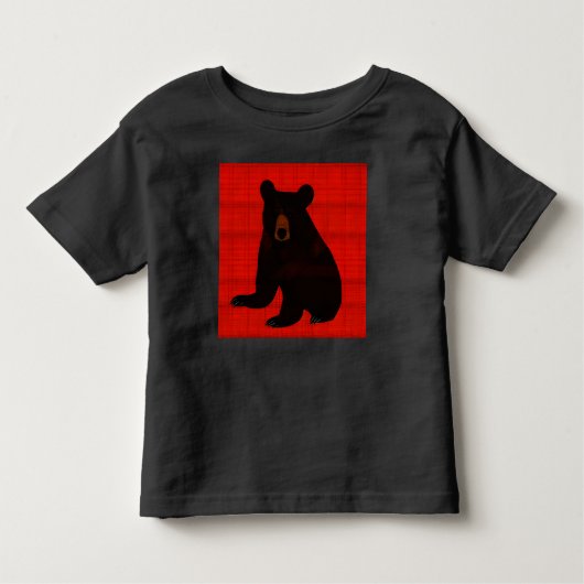 Charming Story Book Black Bar Cub Kleinkind T-shirt (Vorderseite)