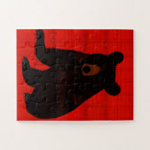 Charming Story Book Black Bar Cub Puzzle (Horizontal)