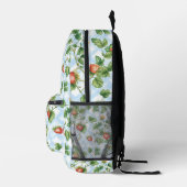 Charming Strawberry & Leaf Muster - Vintag Bedruckter Rucksack (Rechts)