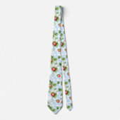 Charming Strawberry & Leaf Muster - Vintag Krawatte (Vorderseite)