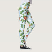 Charming Strawberry & Leaf Muster - Vintag Leggings (Rechts)