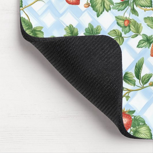 Charming Strawberry & Leaf Muster - Vintag Mousepad (Ecke)