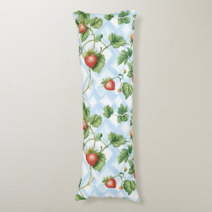 Charming Strawberry & Leaf Muster - Vintag Seitenschläferkissen