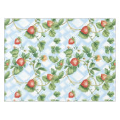 Charming Strawberry & Leaf Muster - Vintag Tischdecke (Vorderseite (Horizontal))