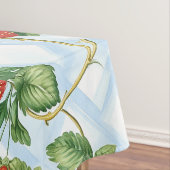 Charming Strawberry & Leaf Muster - Vintag Tischdecke (Beispiel)
