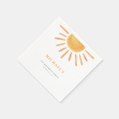 Charming Sunshine Birthday Paper Napkin jedes Alte Serviette (Ecke)